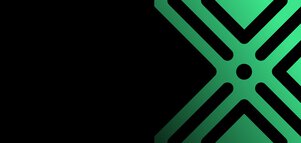 Black background with graphic elements of the laser logo in green on the right-hand side.