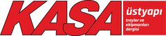 The KASA logo in large red letters with the addition of “üstyapı treyler ve ekipmanları dergisi” in a red rectangle next to it.