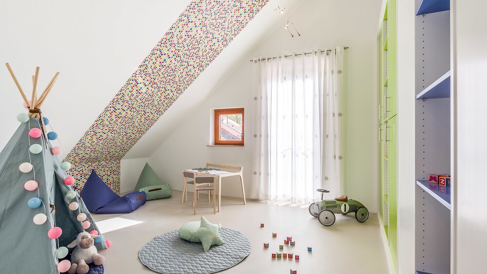 Kinderzimmer Musterhaus Aumer Massivhaus 