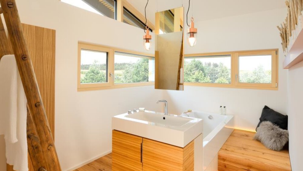 Badezimmer Musterhaus  BAUFRITZ GmbH & Co. 