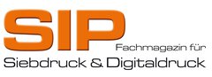 SIP Logo. Fachmagazin für Siebdruck & Digitaldruck.