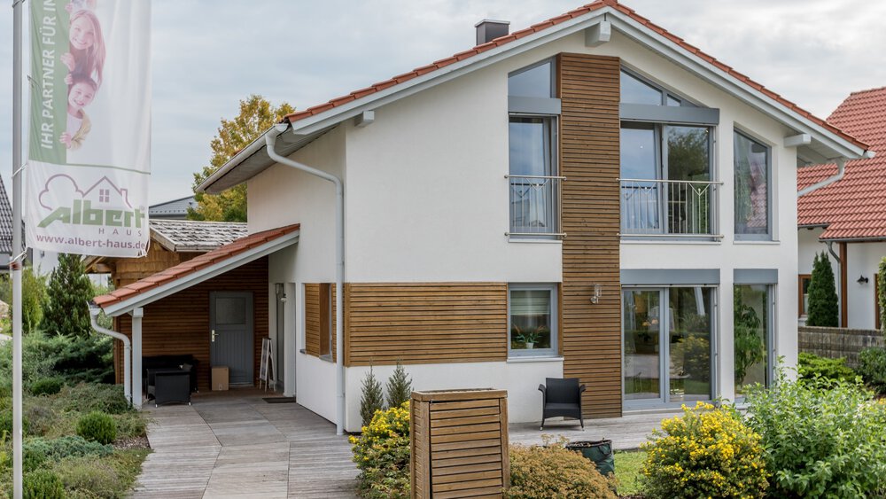 Außenansicht Musterhaus Albert-Haus 