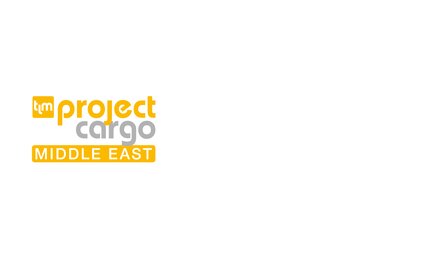 The project cargo Middle East logo in yellow and grey lettering, with the initials ‘tlm’ in a yellow square in front of it.