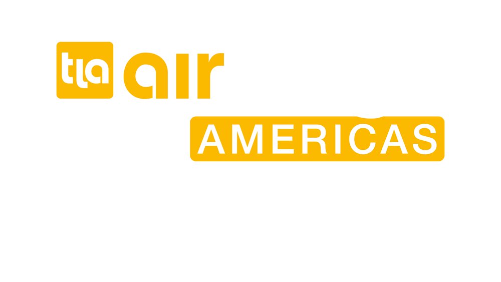 The air cargo AMERICAS logo in yellow and white lettering with the addition of ‘since 1991 in Miami’ in white lettering underneath.