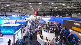 The Smarter E Europe, hall B1, trade fair