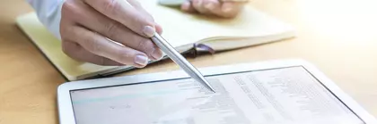  accounting on tablet computer