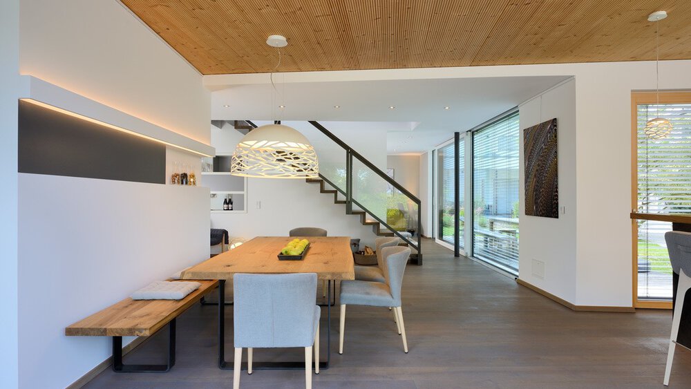 Essbereich Musterhaus Gruber Holzhaus GmbH