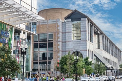 Exterior view of the Hynes Convention Center in Boston