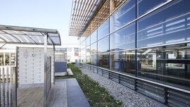 Das Technologiepavillon als innovatives Gebäude.