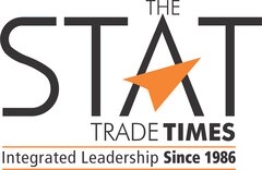 Logo von The STAT Trade Times mit einem Papierfliegersymbol und dem Text „Integrated Leadership Since 1986“.