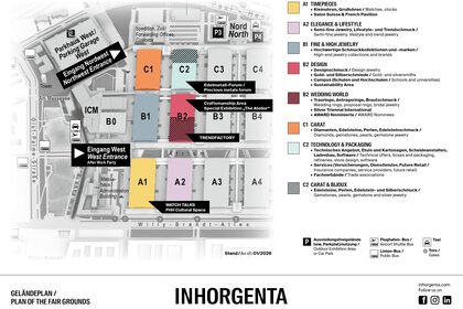 Geländeplan der INHORGENTA