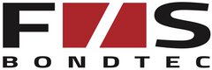 Logo of “F&S Bondtec” with a red rectangle divided diagonally into two parts, between the capital letters ‘F’ and “S”. Bondtec is written underneath.
