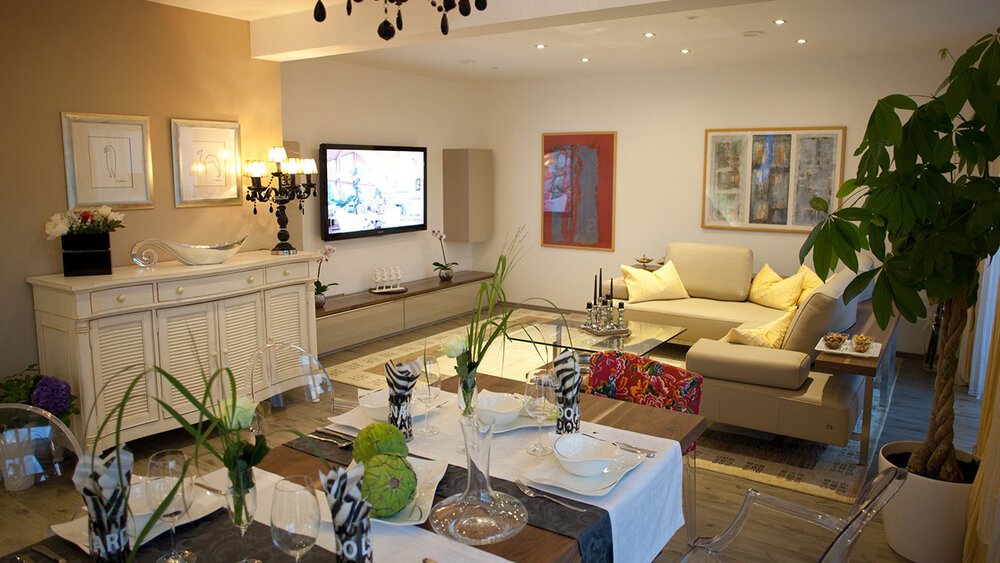 Wohnzimmer Musterhaus ELK Haus GmbH