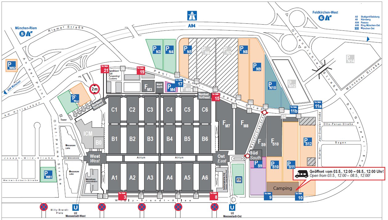 Screenshot of the site plan including parking options and parking area names