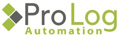 ProLog Automation logo with green and gray text and square design elements.