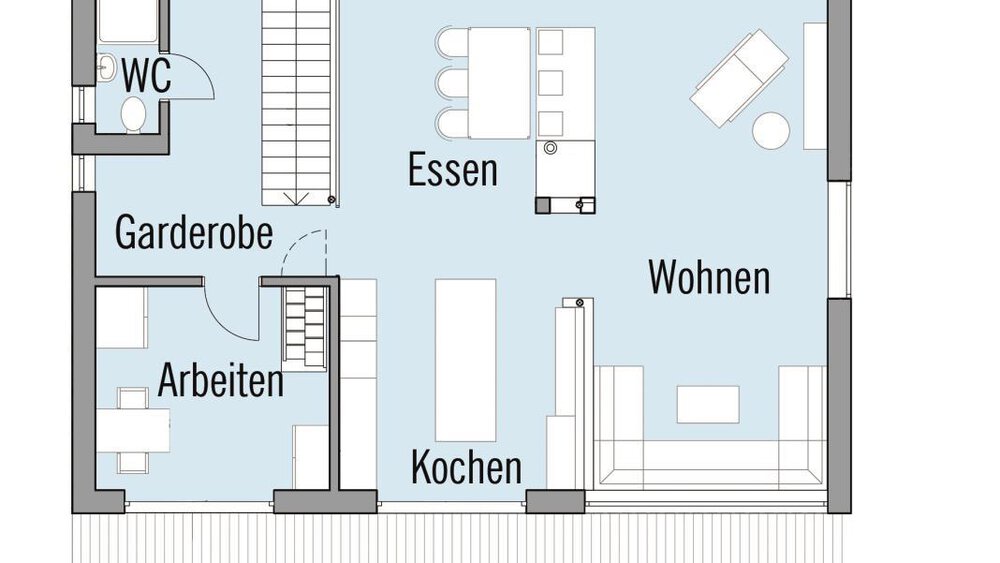 Grundriss EG Musterhaus BAUFRITZ GmbH & Co. 