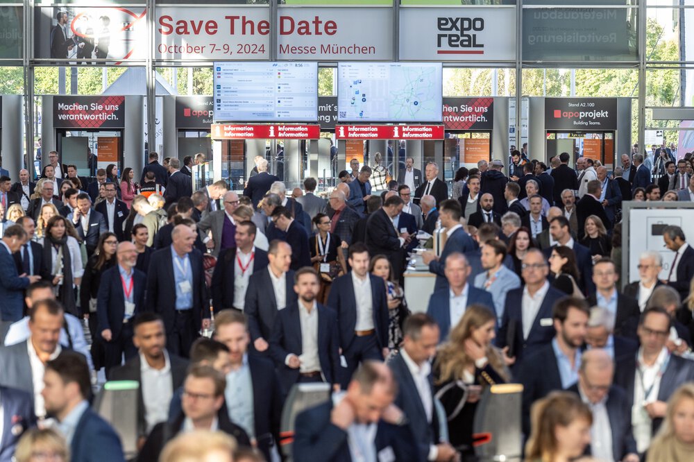 Vom 7. bis 9. Oktober 2024 findet in München die EXPO REAL, internationale Fachmesse für Immobilien und Investitionen, statt.