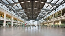 Eingang West der Messe München