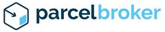 ParcelBroker logo with a blue hexagonal box symbol and the text ‘Parcelbroker’ in dark and light blue.
