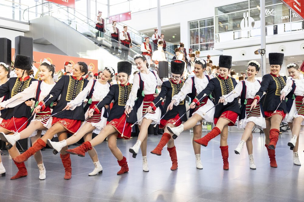 Das Partnerland Kroatien präsentierte zur Eröffnung der f.re.e traditionelle Tänze und Musik