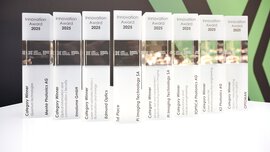 Innovation Award 2025 - Photo of the trophies for all category winners