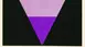 Ehemaliges analytica Logo: abstraktes lila Dreieck auf schwarzem Hintergrund