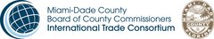 Logo for the Miami-Dade County Board of County Commissioners' International Trade Consortium featuring the county seal.