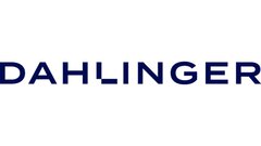 The image shows the word ‘DAHLINGER’ in bold, navy blue capital letters on a white background.