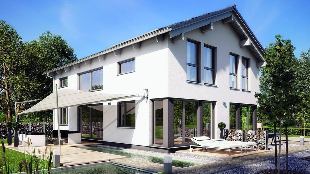 Außenansicht Musterhaus Variant 25-192 Hanse Haus GmbH & Co. KG