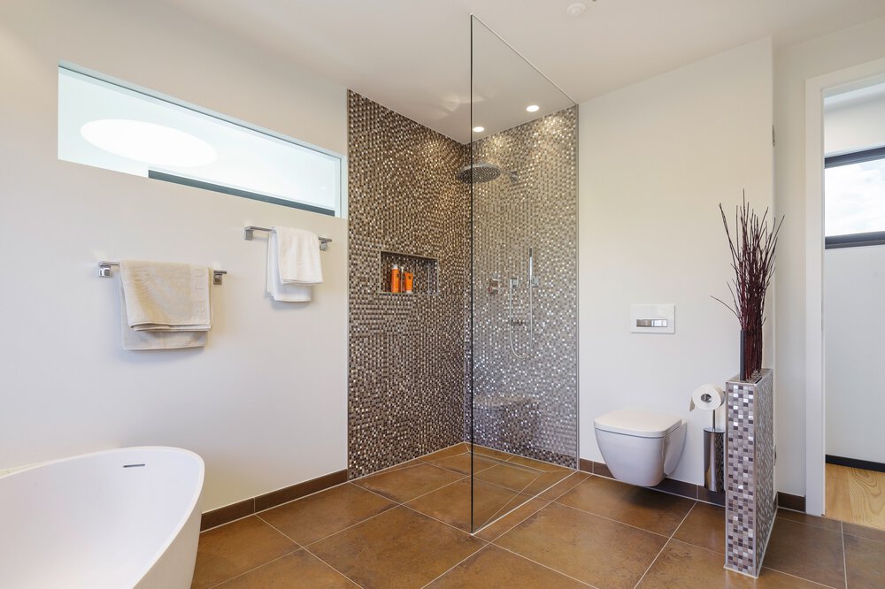 Dusche Musterhaus LUXHAUS 