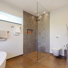 Dusche Musterhaus LUXHAUS 