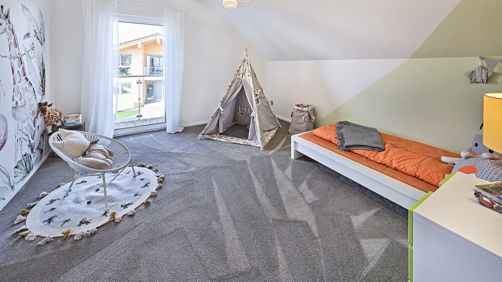Kinderzimmer im Musterhaus MAGOS der KAMPA GmbH in Poing-Grub