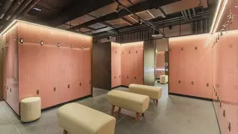 EVOCUBICLE glass shower cabins, EVOSHOWER, Glass Lockers, Glass and Mirror Cladding, 